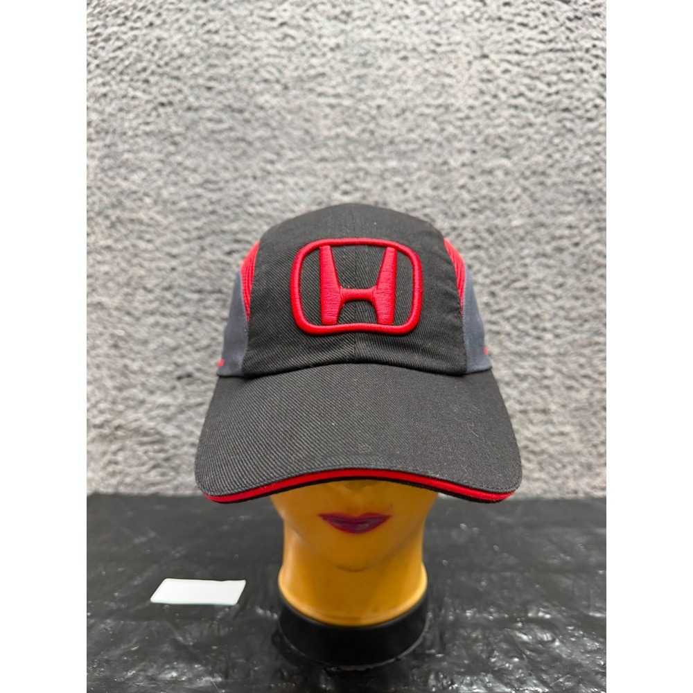 Vintage Honda F1 Racing Team Embroidered Strapback Baseball Cap Black One Size
